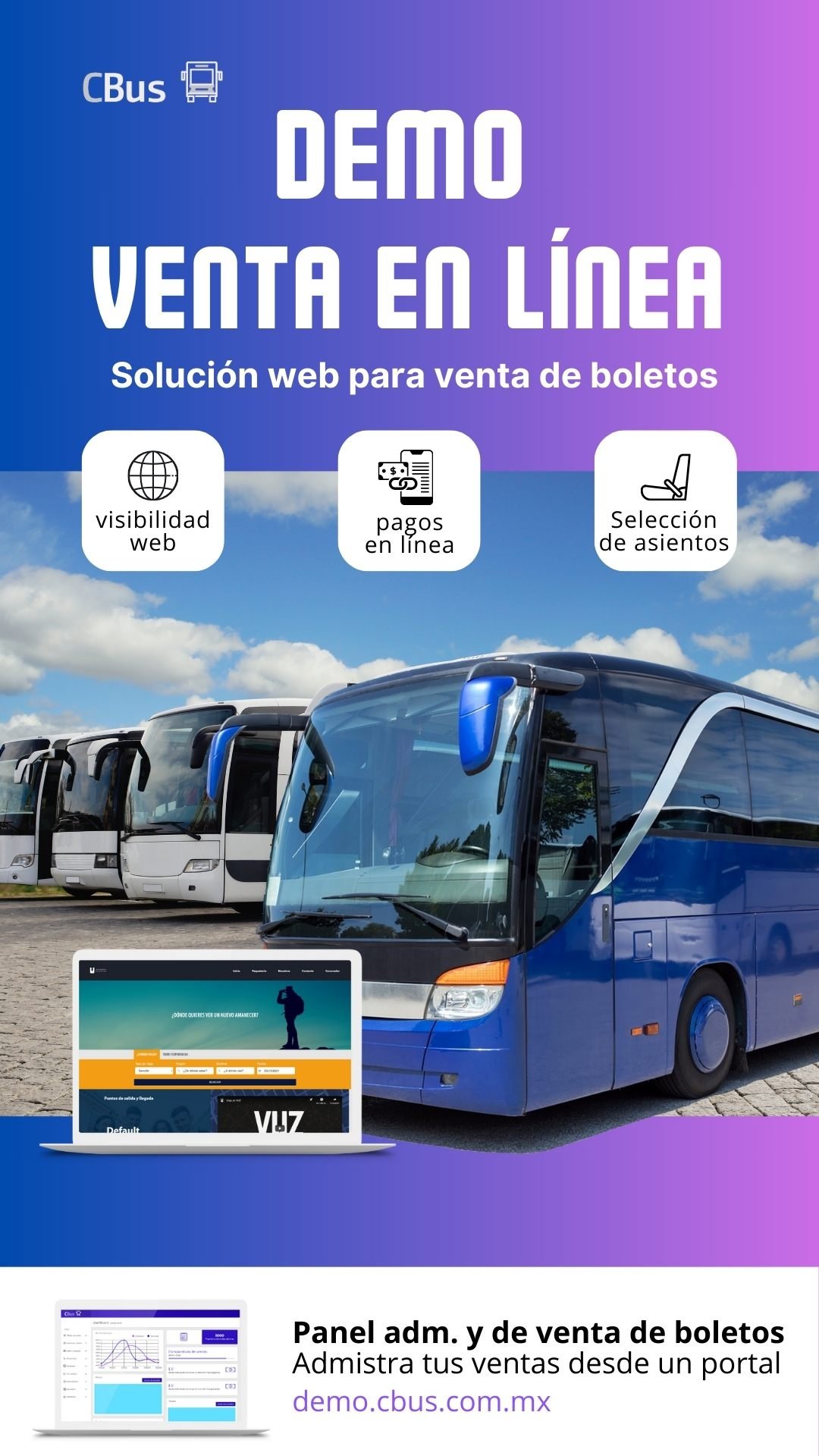 DEMO solución para empresas de transporte de pasajeros